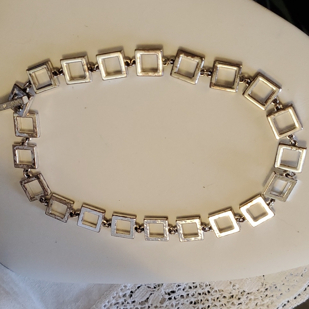 Modern Silvertone Choker
